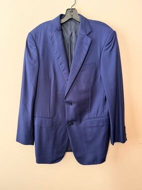 Pal Zileri Men's Deep Blue Two-Button Sport Coat